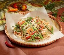 Лапша рисовая с морепродуктами