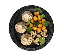Хинкали с картофелем и грибами