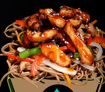 Свиные ушки в соусе терияки с рисом