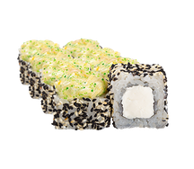 Ролл с гребешком и манго