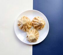 Жареные хинкали с бараниной