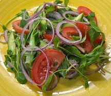Овощи и руккола