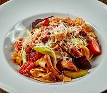 Феттучини с курицей