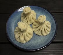 Хинкали с картофелем и грибами