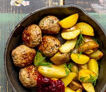 Митболы с молодым картофелем