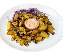 Жареный картофель с грибочками