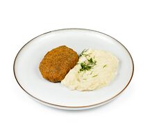 Куриная котлета с пюре