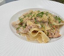 Паста с лисичками и цветной капустой