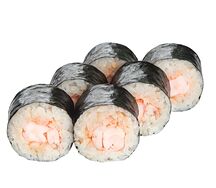 Хосомаки с креветкой и сыром