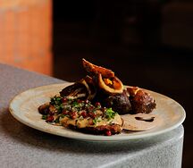 Имеретинское мясо с картофельными дольками