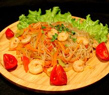 Фунчоза с креветками