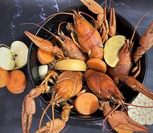 Вареные раки по-кавказски, средние
