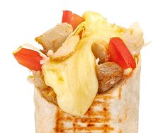 Шаурма Сырная с мясом большая