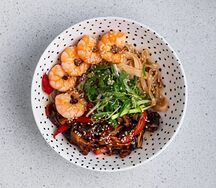Wok с креветками