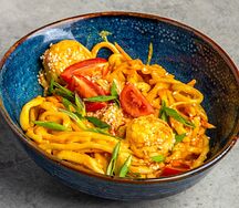 Wok с креветками