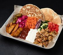 Шаверма на тарелке стандарт