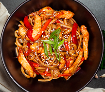 Лапша цыпленок терияки