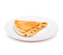 Блин с сыром и грибами