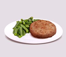Котлета и фасоль стручковая 
