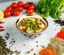 Чучвара с бульоном