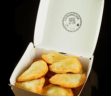 Жареные вареники с картофелем и зеленью Десяток