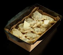 Вареники с картофелем, грибами и трюфельным маслом Десяток