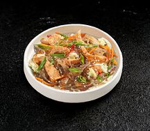 Фунчоза с курицей терияки