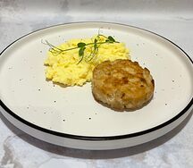 Пюре с куриной котлетой