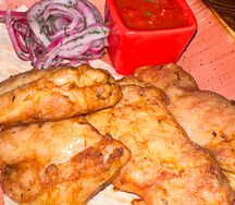 Шашлык из мякоти цыплёнка на гриле