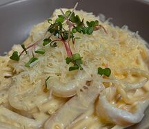 Карбонара с кальмарами