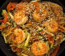 Фунчоза с креветками