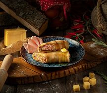 Блин с ветчиной и сыром