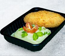 Котлета по-киевски с картофельным пюре