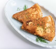 Блинчики с ветчиной и сыром