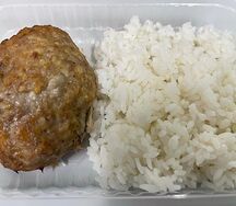 Котлета куриная с рисом на пару