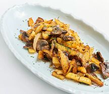 Картофель, жаренный с грибами