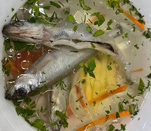 Уха с корюшкой