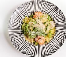 Теплый Салат с морепродуктами