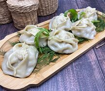 Манты домашние с мясом