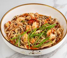 Wok с креветками
