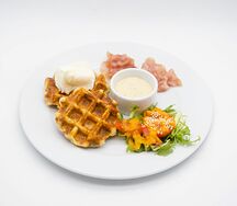 Вафли картофельные с беконом
