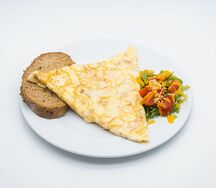 Омлет с курицей и цукини
