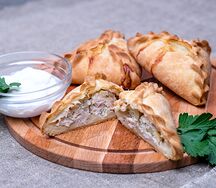 Эчпочмак с картофелем и курицей