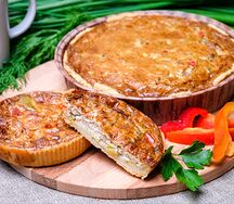 Киш со свининой и болгарским перцем