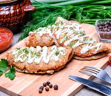 Конвертики куриные с овощами