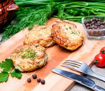 Драники куриные жареные