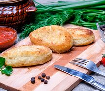 Зразы картофельные с курицей