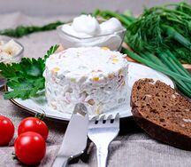 Салат Крабовый с кукурузой