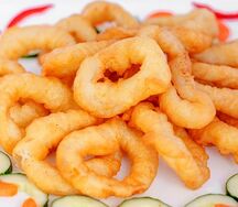 Кольца кальмара в кляре