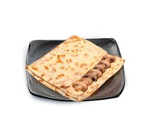 Блин с шампиньонами и белыми грибами